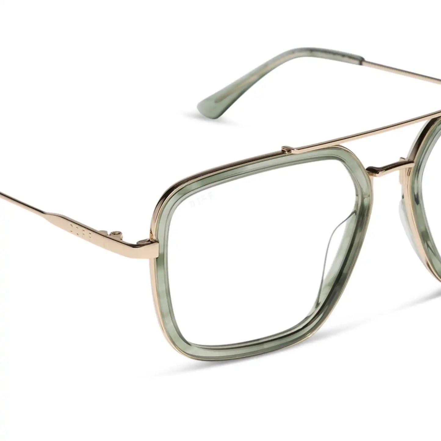 JORDAN - MATCHA + GOLD + BLUE LIGHT GLASSES