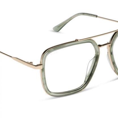 JORDAN - MATCHA + GOLD + GLASSES