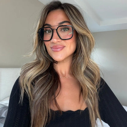 JORDAN - MATTE BLACK + BLACK TEMPLE TIPS + GLASSES