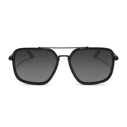 JORDAN - MATTE BLACK + BLACK TEMPLE TIPS + GLASSES