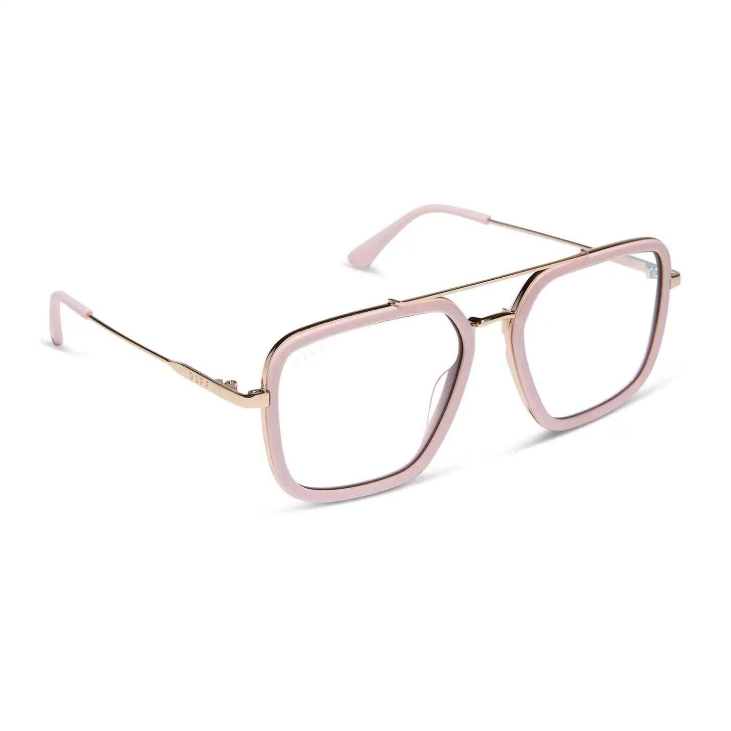 JORDAN - POWDER PINK + GOLD + GLASSES