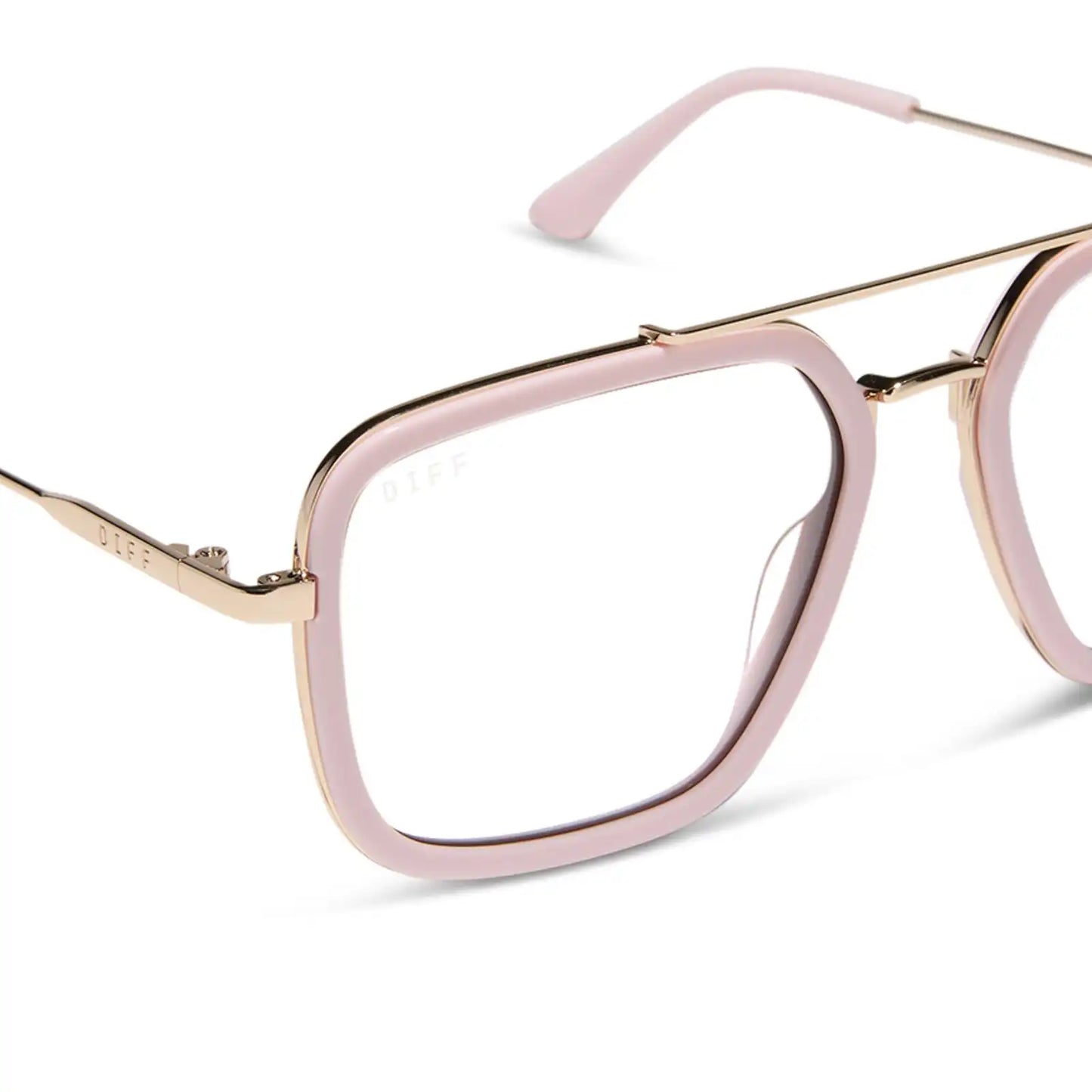 JORDAN - POWDER PINK + GOLD + GLASSES
