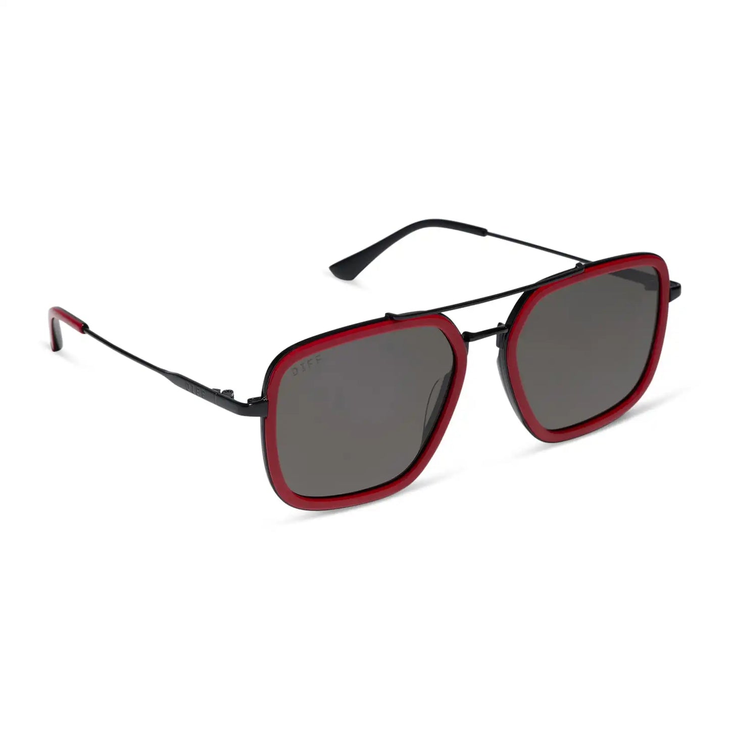 JORDAN - RED & BLACK + BLACK METAL + GREY + SUNGLASSES