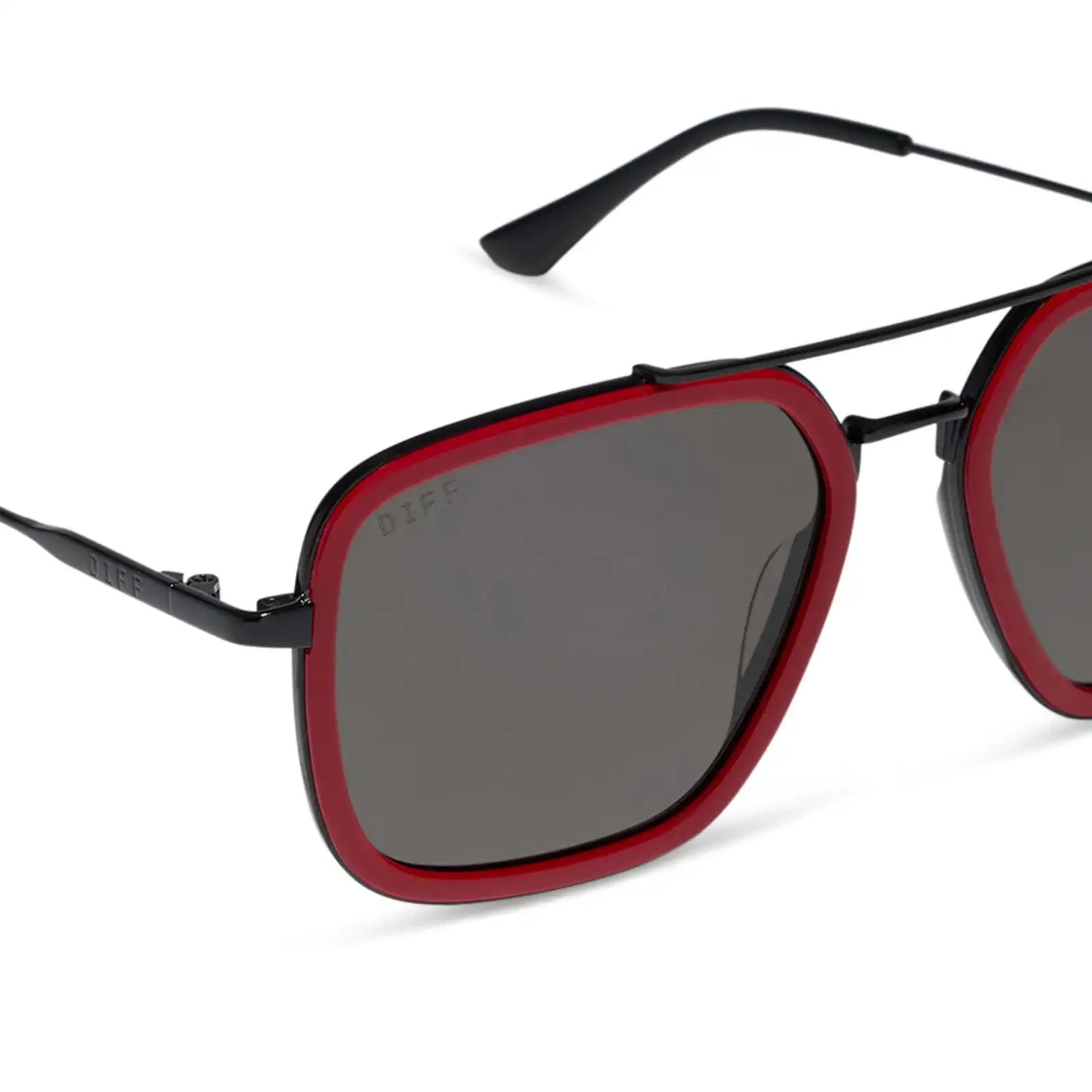 JORDAN - RED & BLACK + BLACK METAL + GREY + SUNGLASSES