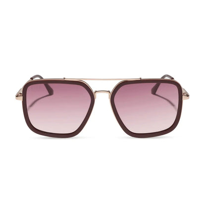 JORDAN - RUGBY RED + BURGUNDY GRADIENT SUNGLASSES