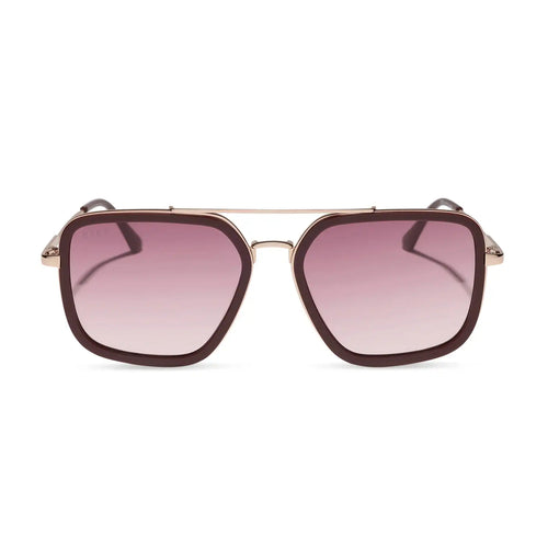JORDAN - RUGBY RED + BURGUNDY GRADIENT SUNGLASSES