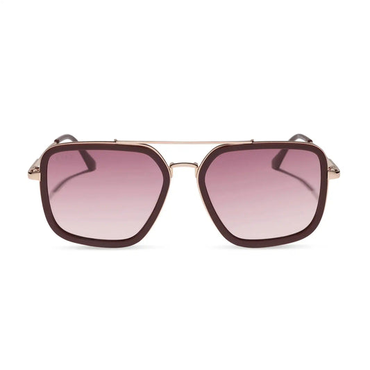 JORDAN - RUGBY RED + BURGUNDY GRADIENT SUNGLASSES