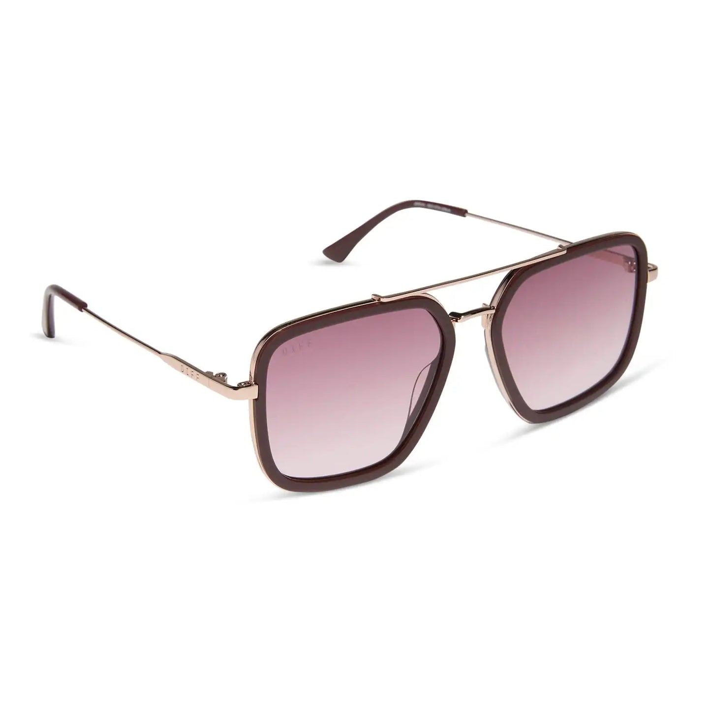JORDAN - RUGBY RED + BURGUNDY GRADIENT SUNGLASSES