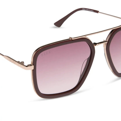 JORDAN - RUGBY RED + BURGUNDY GRADIENT SUNGLASSES