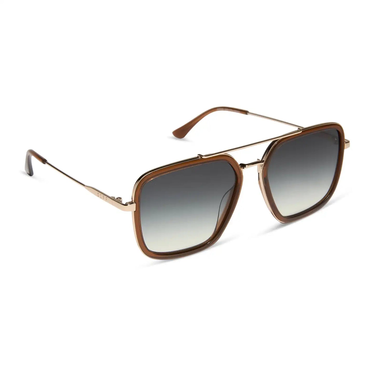 JORDAN - WHISKEY + GOLD + GREY GRADIENT SUNGLASSES