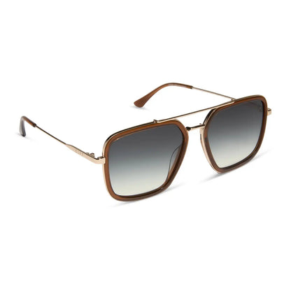 JORDAN - WHISKEY + GOLD + GREY GRADIENT SUNGLASSES