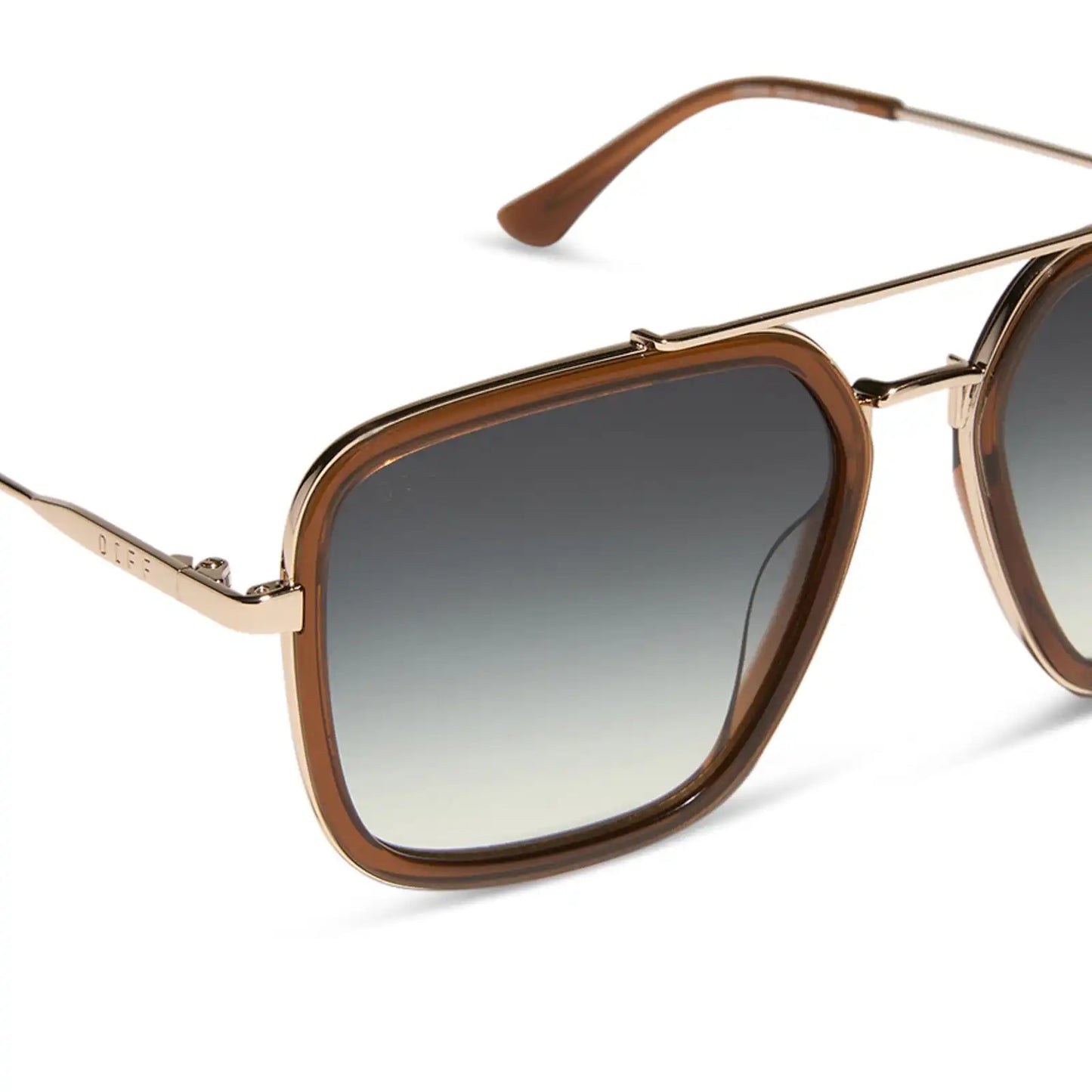 JORDAN - WHISKEY + GOLD + GREY GRADIENT SUNGLASSES