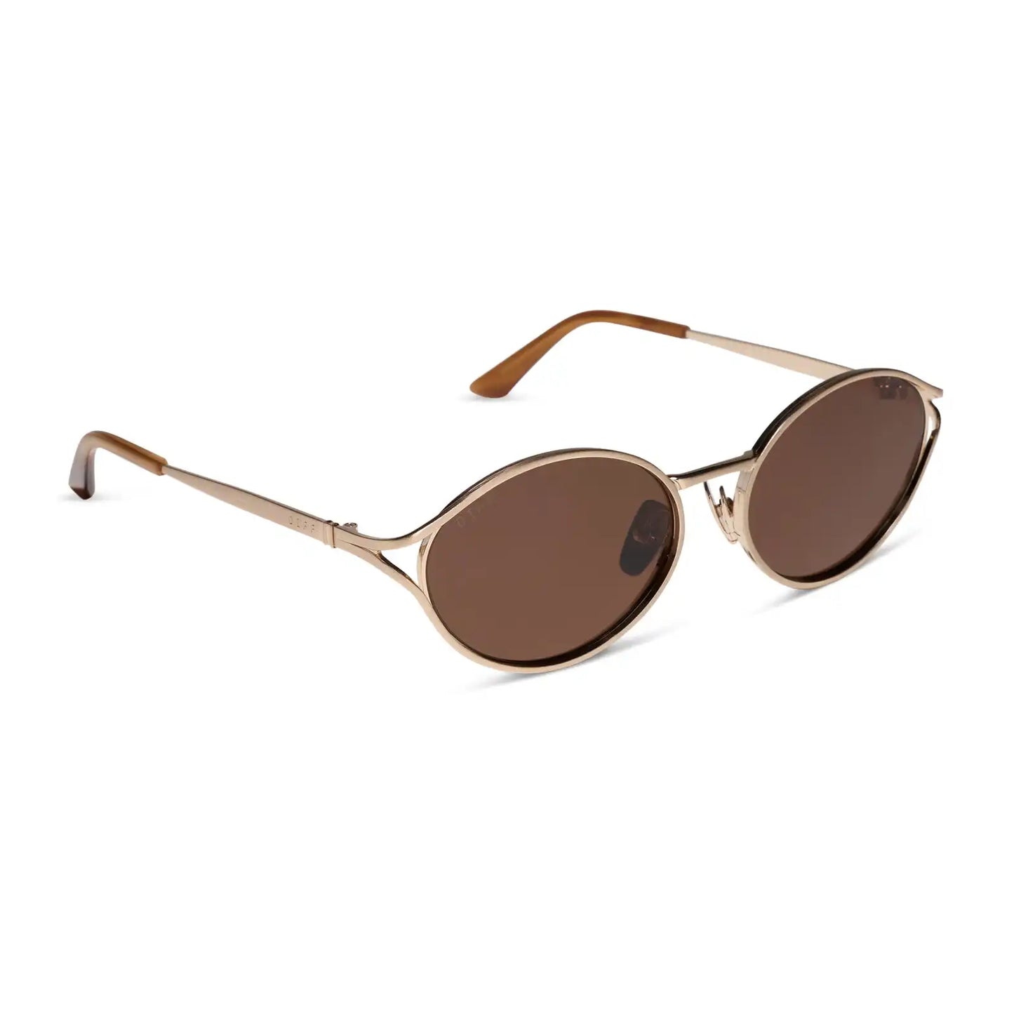 JULIETTE - BRUSHED GOLD + TRUFFLE + POLARIZED SUNGLASSES