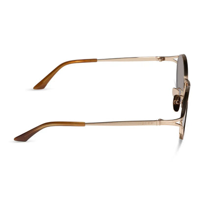 JULIETTE - BRUSHED GOLD + TRUFFLE + POLARIZED SUNGLASSES