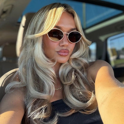 JULIETTE - BRUSHED GOLD + TRUFFLE + POLARIZED SUNGLASSES