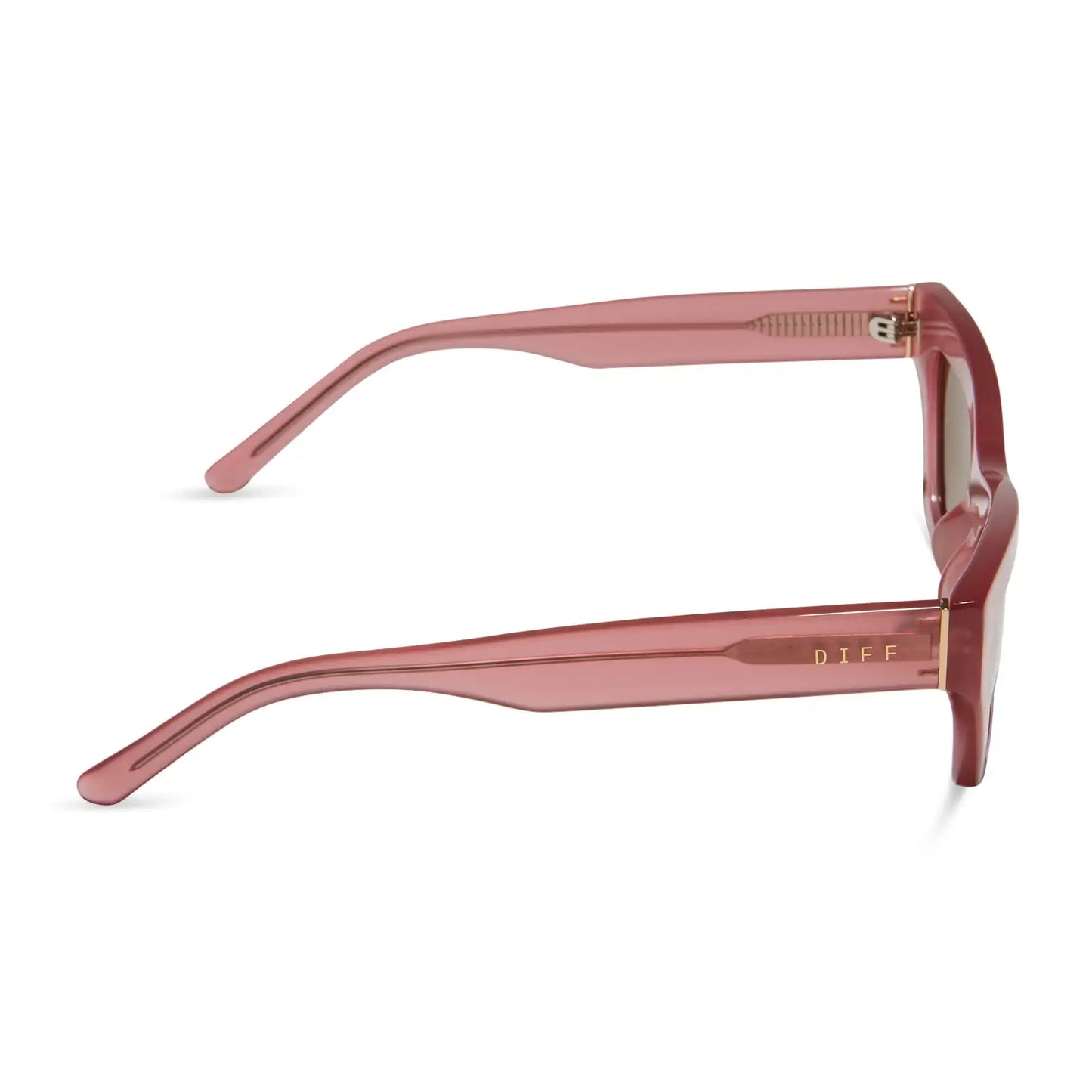 KATARINA - GUAVA + BROWN SUNGLASSES