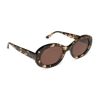 LAINEY - ESPRESSO TORTOISE + BROWN SUNGLASSES