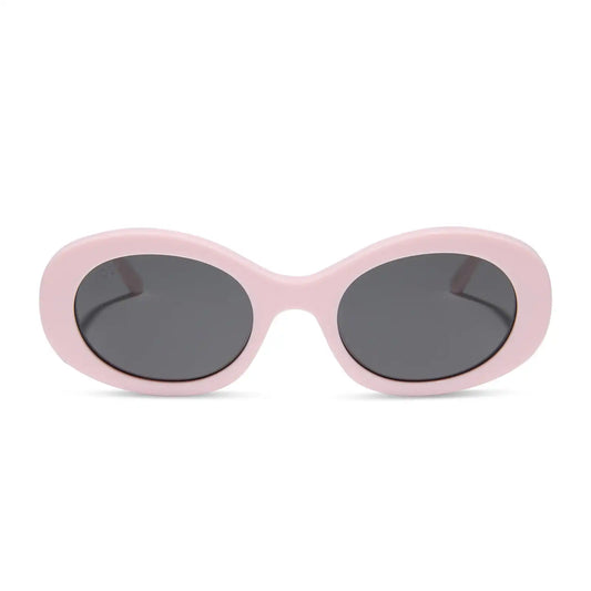 LAINEY - POWDER PINK + GREY + POLARIZED SUNGLASSES