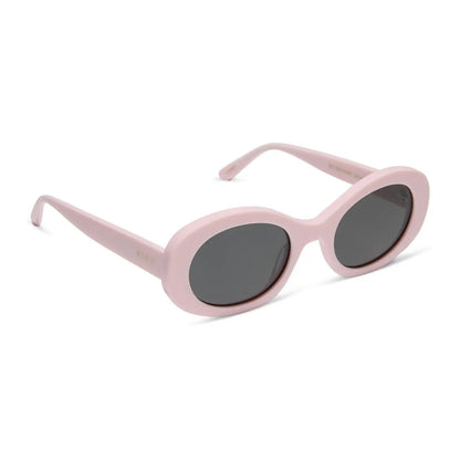 LAINEY - POWDER PINK + GREY + POLARIZED SUNGLASSES