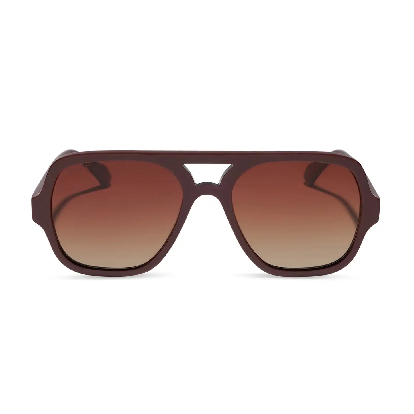 LAYTON - RUGBY RED + BROWN GRADIENT + POLARIZED SUNGLASSES