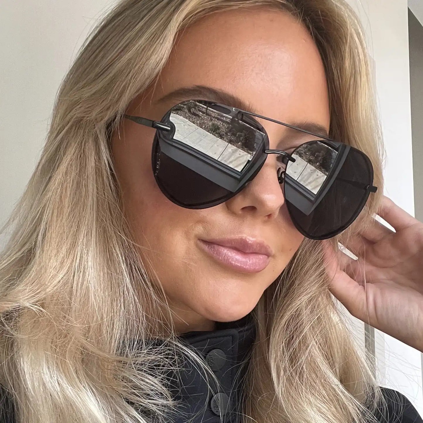 LENOX - BLACK + GREY SUNGLASSES