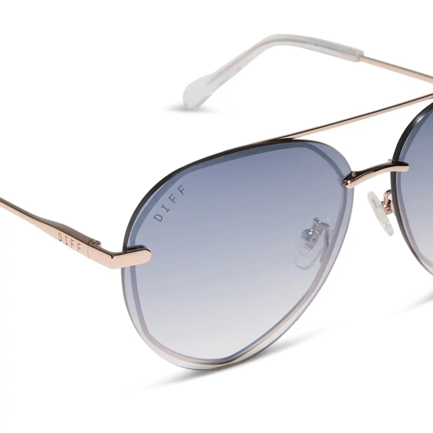 LENOX - CHAMPAGNE GOLD + SLATE GRADIENT FLASH SUNGLASSES