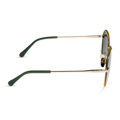 LENOX - GOLD + ALOE GREEN GRADIENT + LIGHT GOLD FLASH + POLARIZED SUNGLASSES