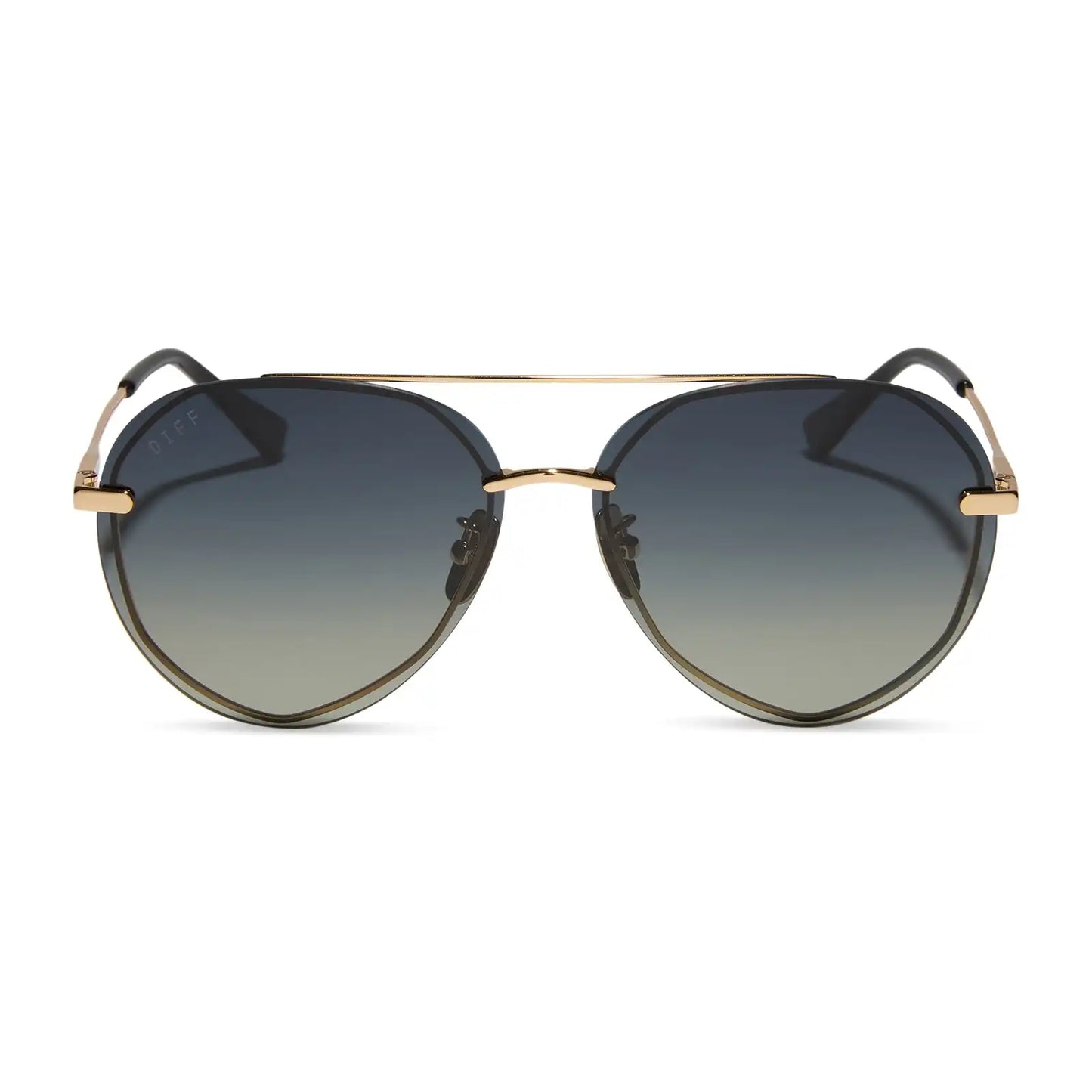 LENOX - GOLD + BLACK + GREY GRADIENT POLARIZED SUNGLASSES