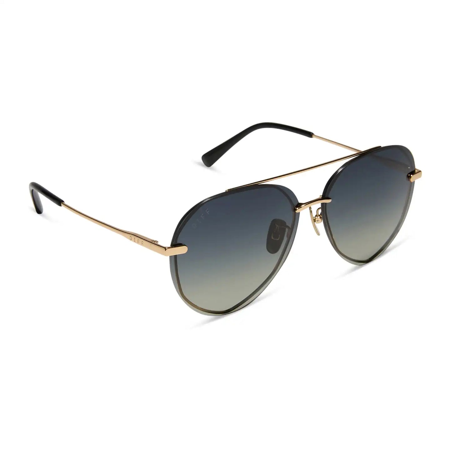 LENOX - GOLD + BLACK + GREY GRADIENT POLARIZED SUNGLASSES