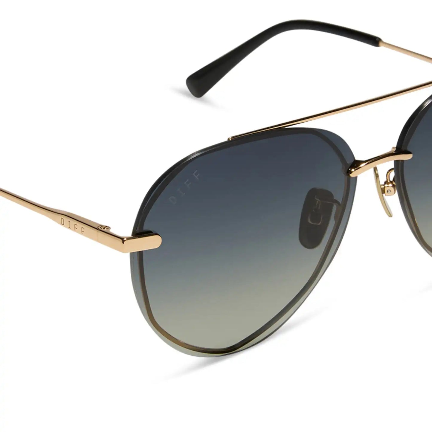 LENOX - GOLD + BLACK + GREY GRADIENT POLARIZED SUNGLASSES