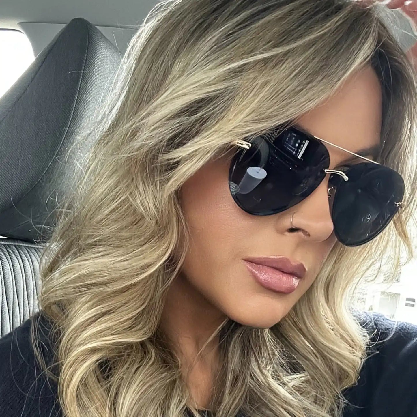 LENOX - GOLD + BLUE GRADIENT + POLARIZED SUNGLASSES