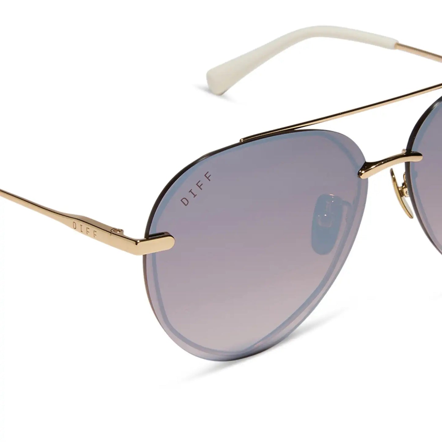 LENOX - GOLD + BROWN GRADIENT MIRROR POLARIZED SUNGLASSES