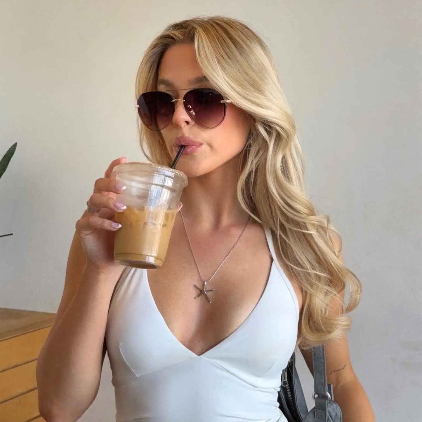 LENOX - GOLD + SEA TORTOISE TIPS + BROWN GRADIENT SUNGLASSES