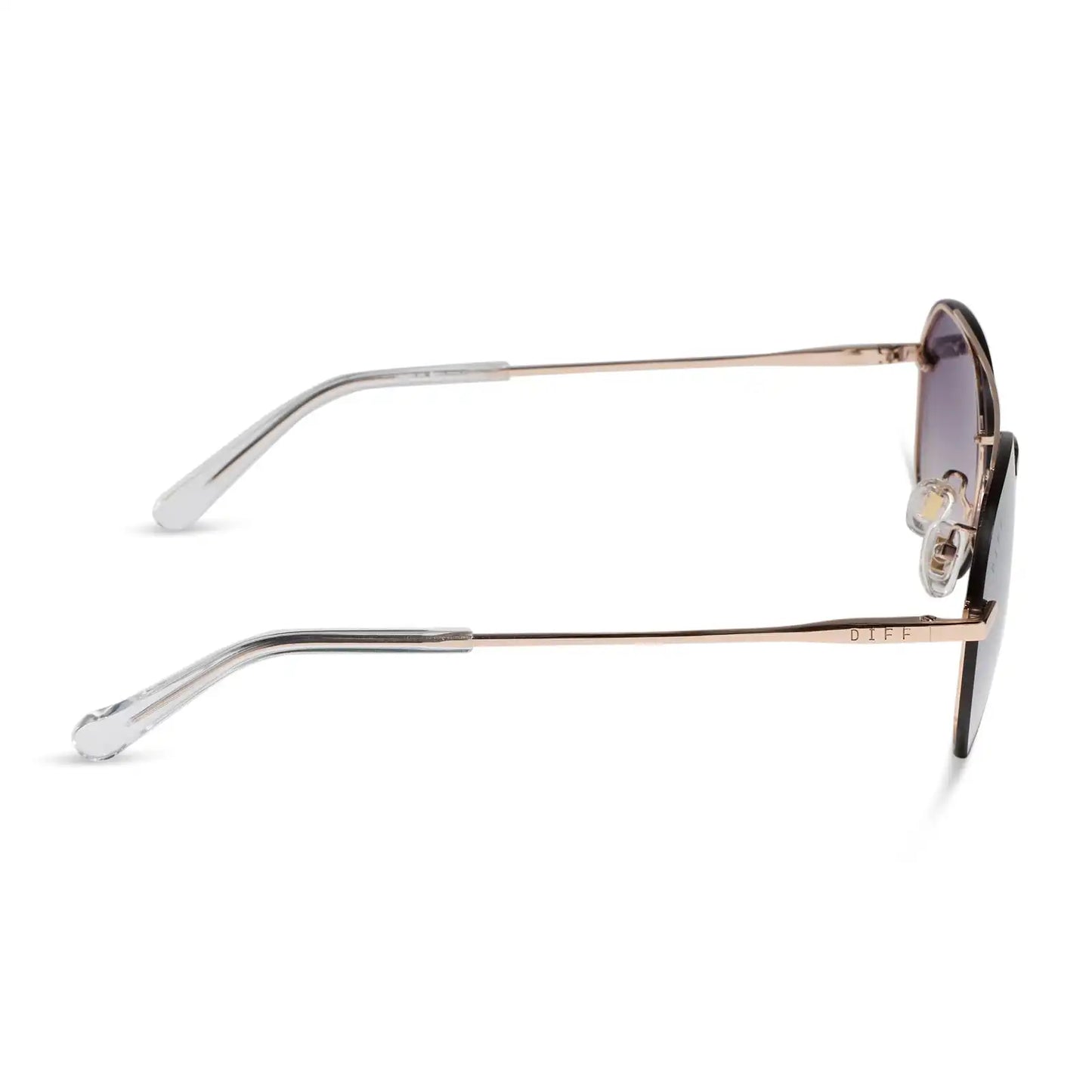LENOX XS - CHAMPAGNE GOLD + SLATE GRADIENT FLASH SUNGLASSES