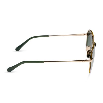 LENOX XS - GOLD + ALOE GREEN GRADIENT + LIGHT GOLD FLASH + POLARIZED SUNGLASSES