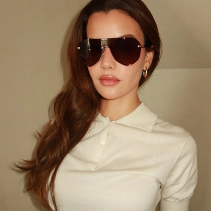 LONNIE - GOLD + BROWN GRADIENT + POLARIZED + SUNGLASSES