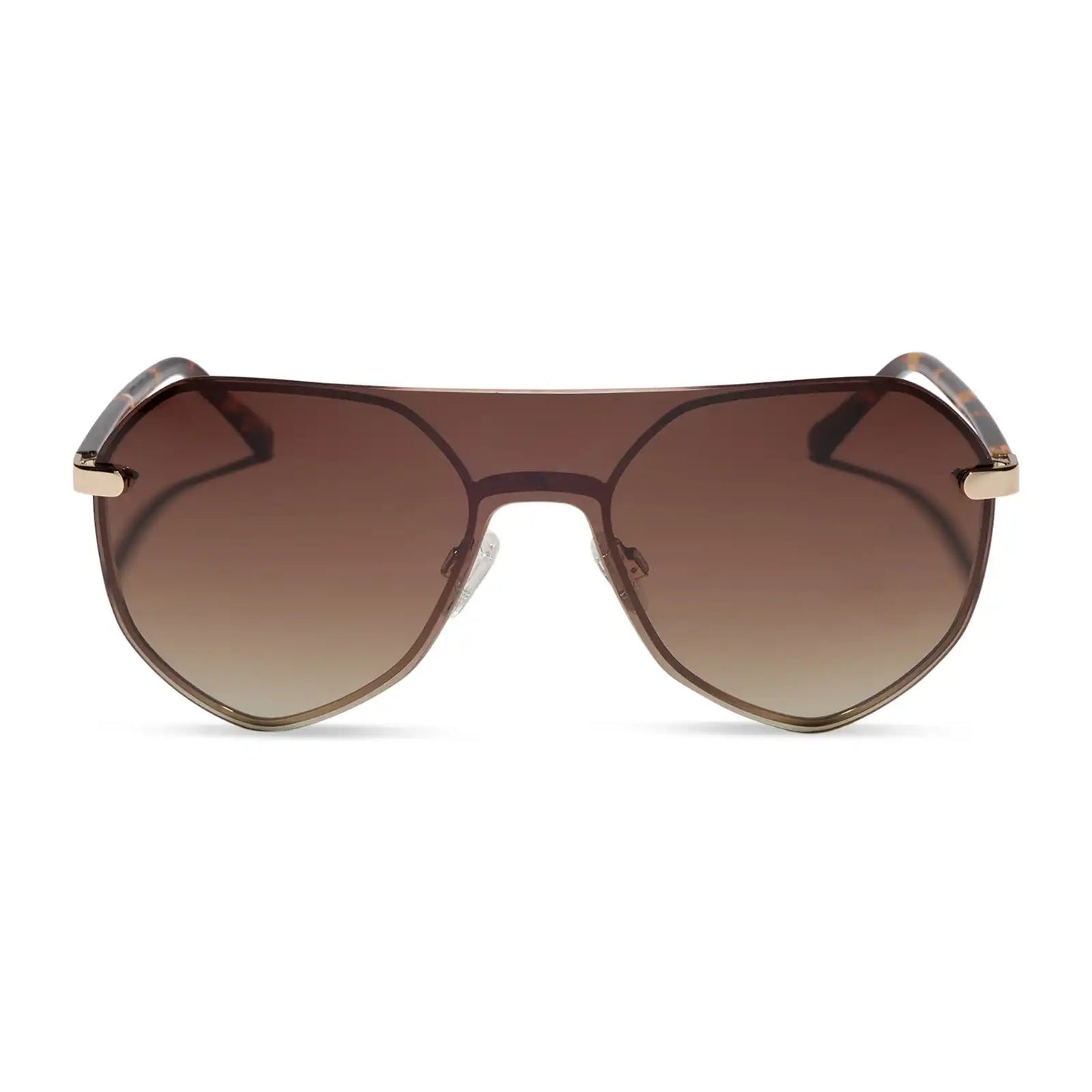 LONNIE - GOLD + BROWN GRADIENT + POLARIZED + SUNGLASSES
