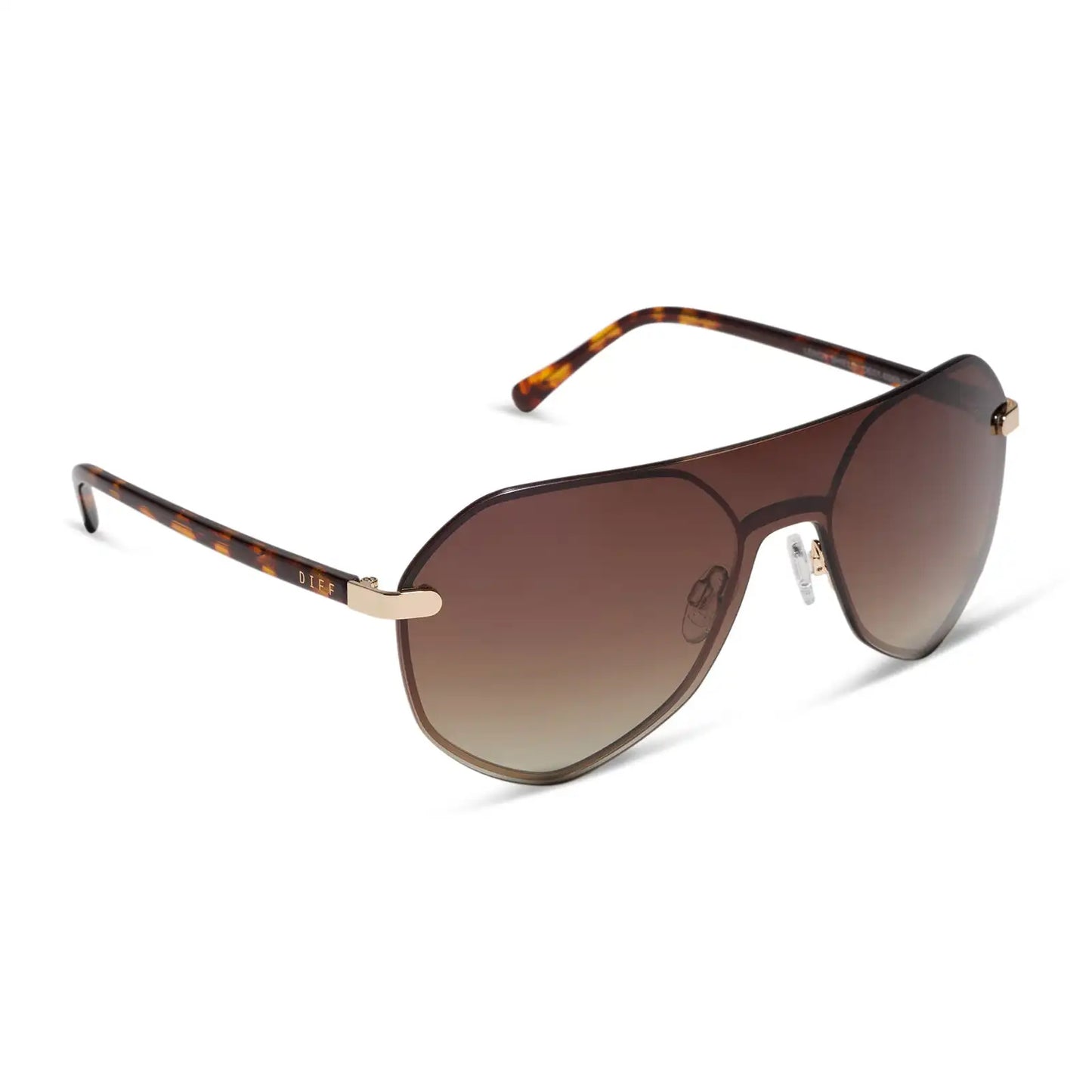 LONNIE - GOLD + BROWN GRADIENT + POLARIZED + SUNGLASSES