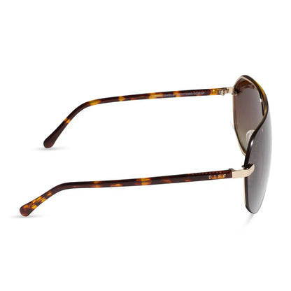 LONNIE - GOLD + BROWN GRADIENT + POLARIZED + SUNGLASSES