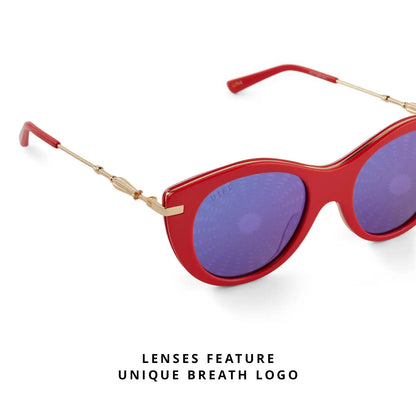 LUNA LOVEGOOD™ - LUNA PINK + PURPLE MIRROR SUNGLASSES