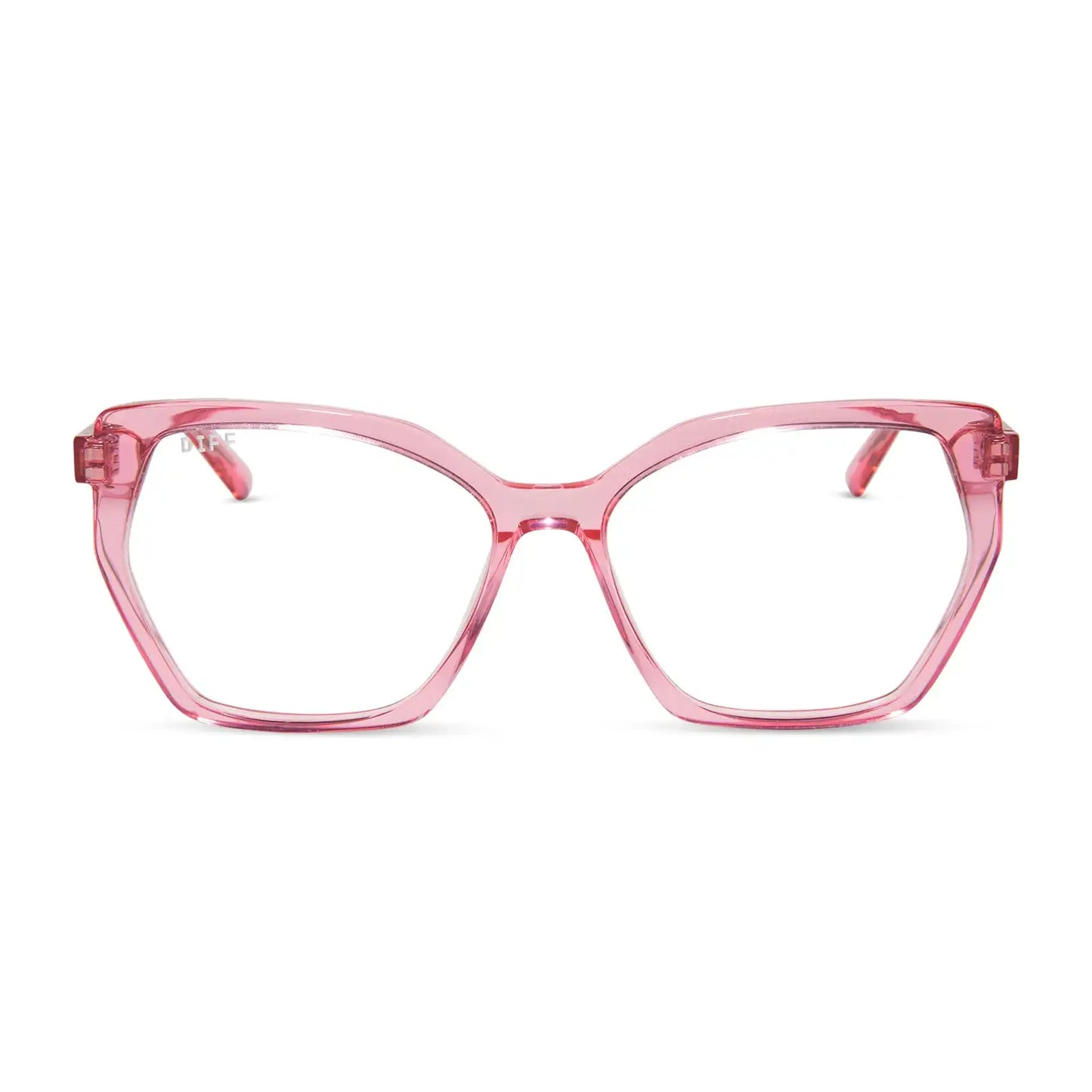 MAISIE - CANDY PINK CRYSTAL + GLASSES
