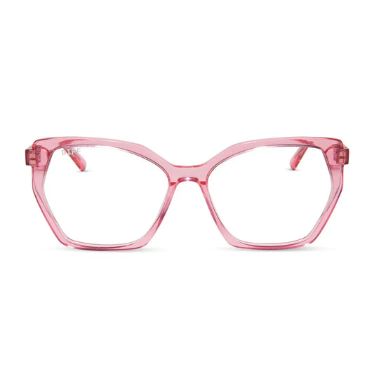 MAISIE - CANDY PINK CRYSTAL + GLASSES