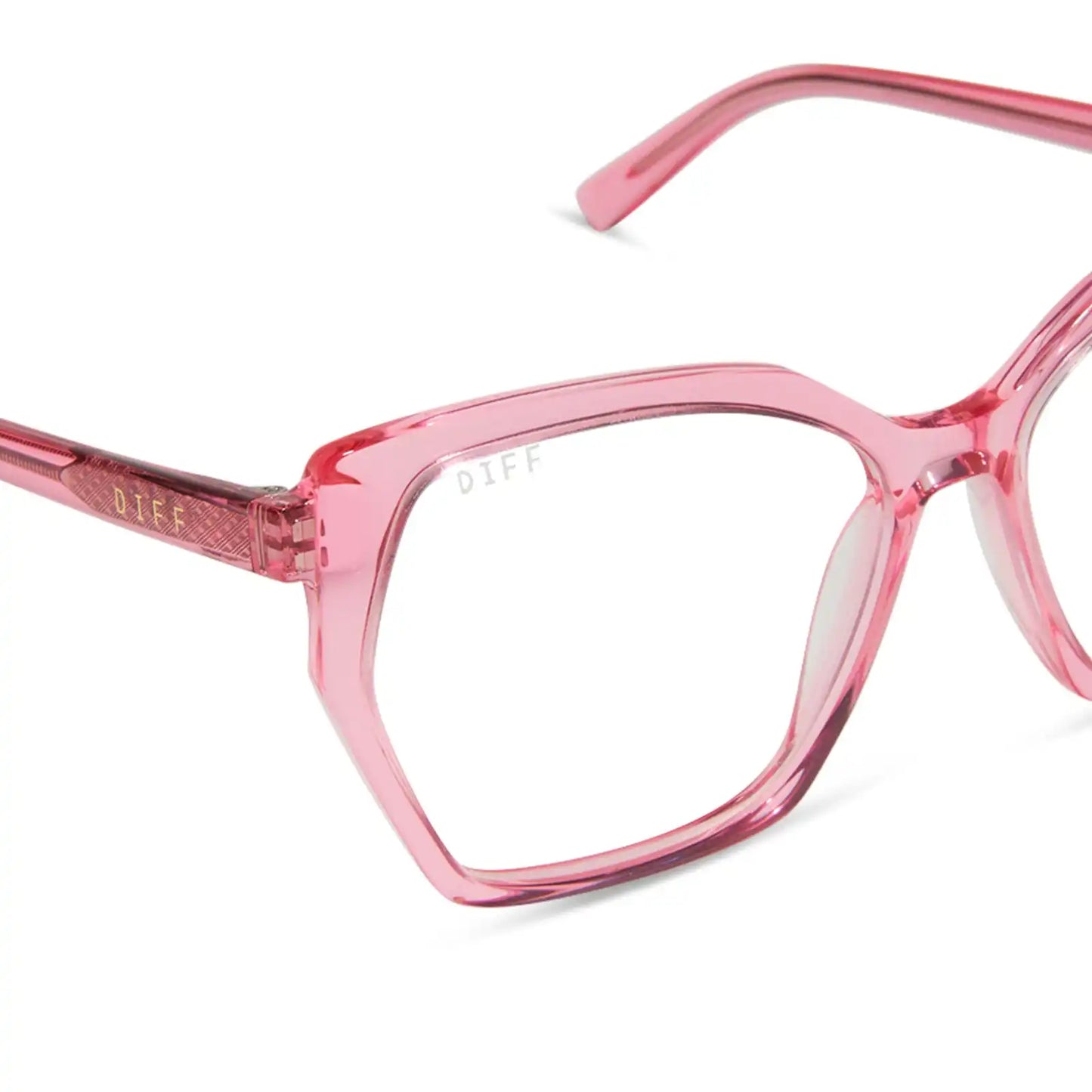 MAISIE - CANDY PINK CRYSTAL + GLASSES