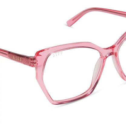 MAISIE - CANDY PINK CRYSTAL + GLASSES