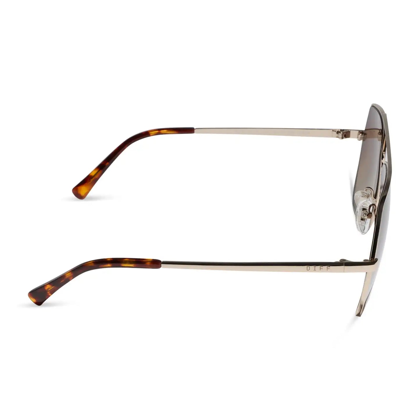 MAUDE - GOLD + BROWN GRADIENT + POLARIZED + SUNGLASSES