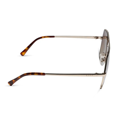 MAUDE - GOLD + BROWN GRADIENT + POLARIZED + SUNGLASSES
