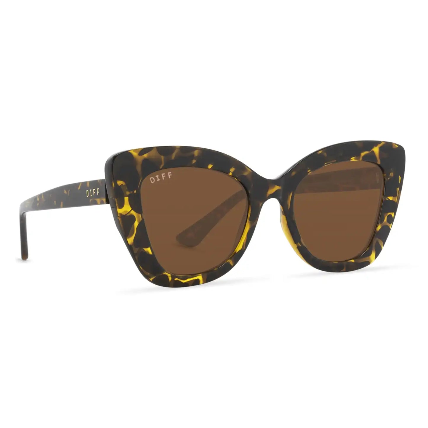 MELODY - DARK TORTOISE + BROWN SUNGLASSES