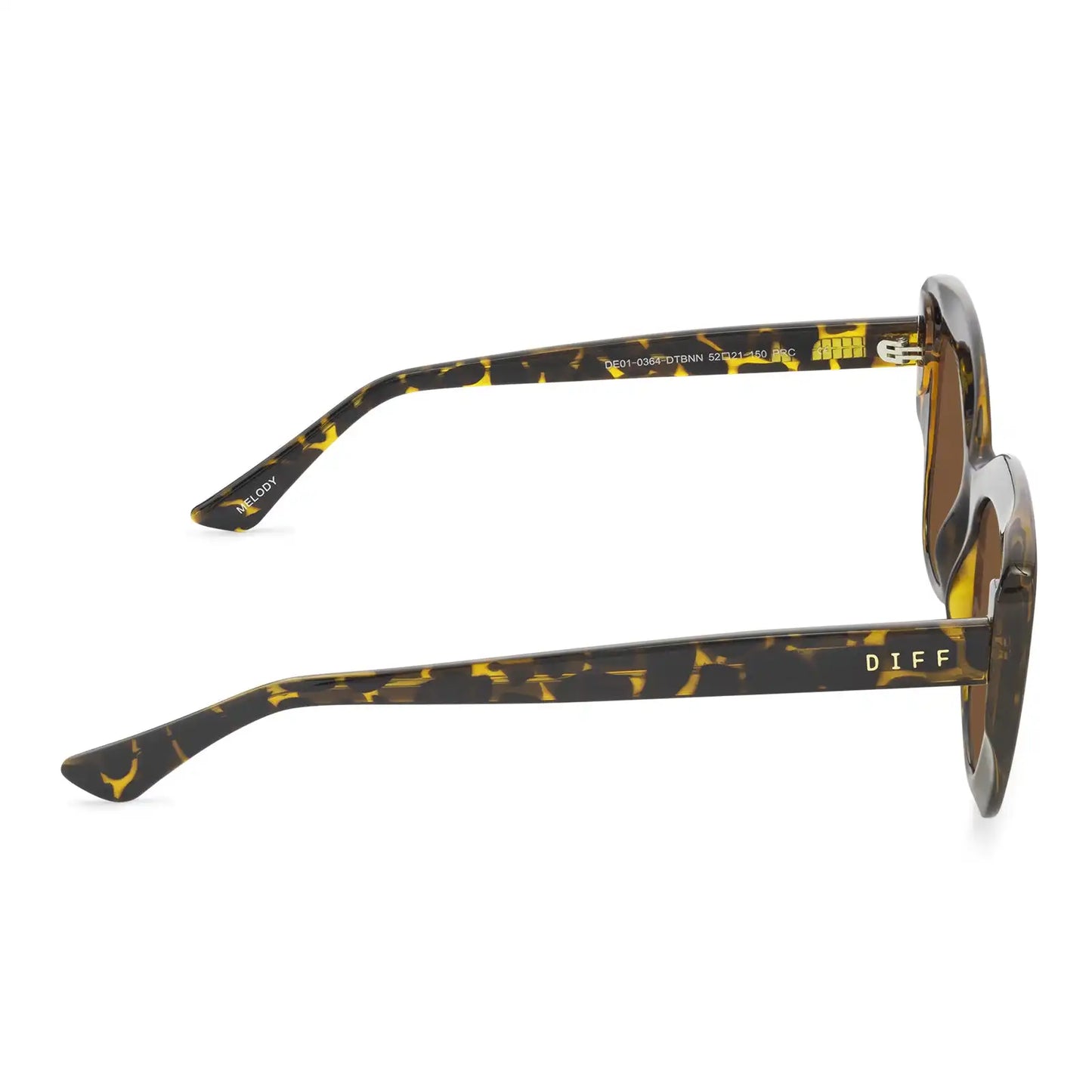 MELODY - DARK TORTOISE + BROWN SUNGLASSES