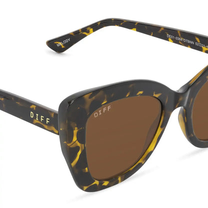 MELODY - DARK TORTOISE + BROWN SUNGLASSES