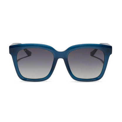 MEREDITH - CLUBHOUSE BLUE + GREY GRADIENT + POLARIZED SUNGLASSES
